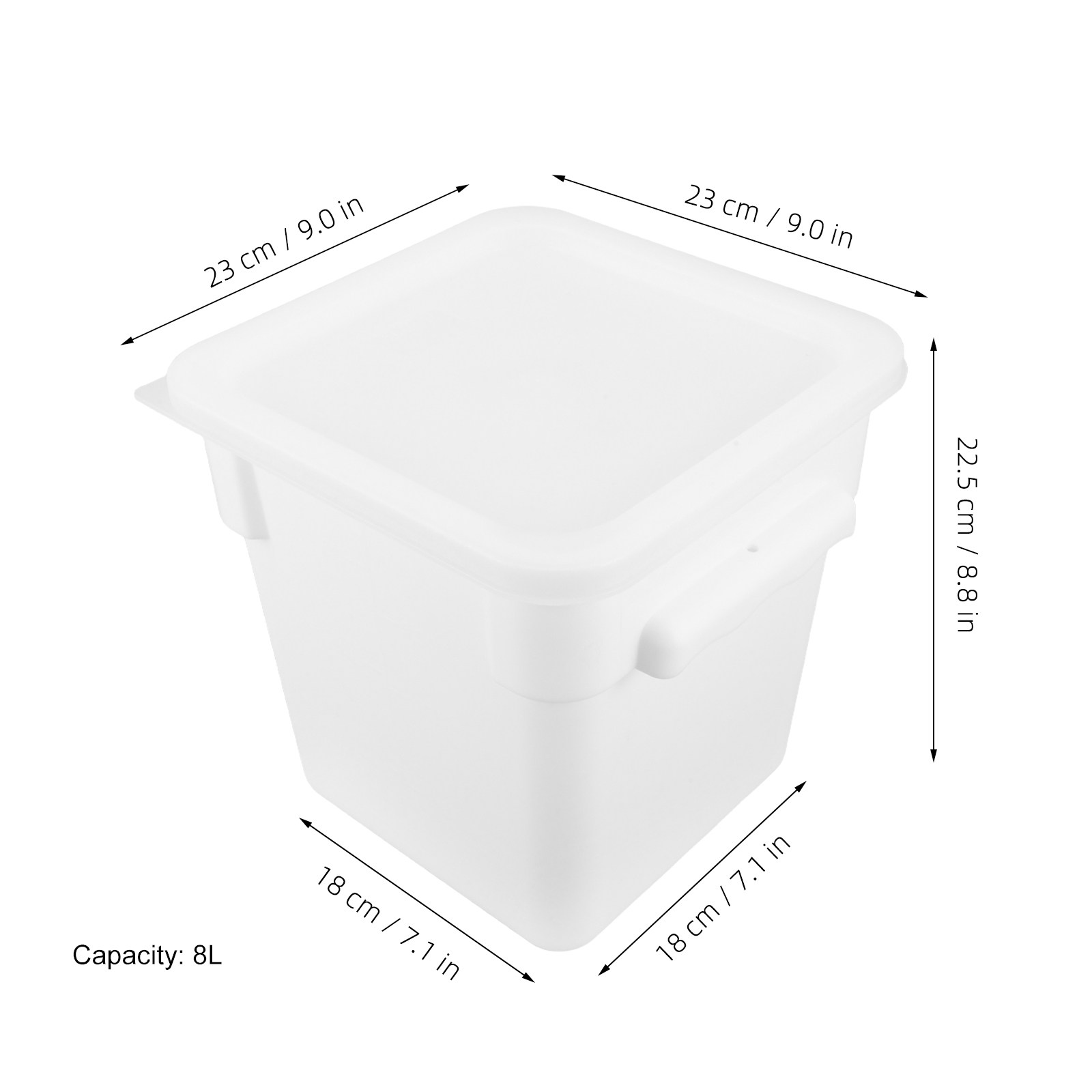 Quadratischer Kunststoff-Aufbe – Commercial Kitchen Bin Bewertung und Preis